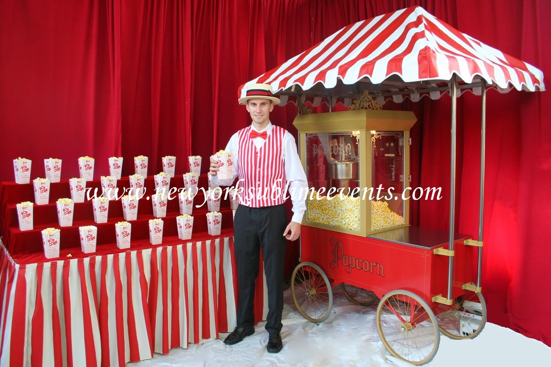 Popcorn Maker and Cart  Party Line Rentals, Westchester New York